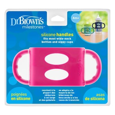 ASAS DR. BROWN'S DE SILICONA BOCA ANCHA ROSA - 2