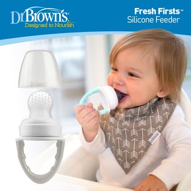 ALIMENTADOR DR. BROWN'S FRESH FIRSTS TF007 BLANCO DE SILICONA - 3