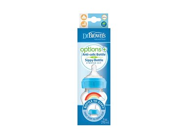 KIT DE TRANSICIÓN 2 EN 1 OPTIONS+ BOCANCHA DE 9OZ ARCOIRIS AZUL - 2