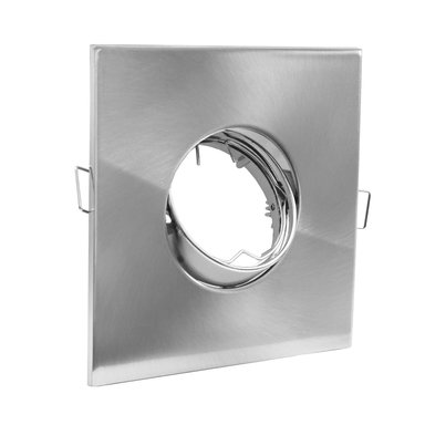 SET LUCES LA ROCHELLI NÍQUEL SET X 6 SPOT PARA EMPOTRAR CUADRADO 11.5CM C/SOQUET GU10