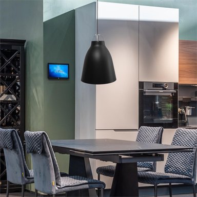 LÁMPARA TECHO LA ROCHELLI NEGRO MATE GIANT 1 LUZ E27