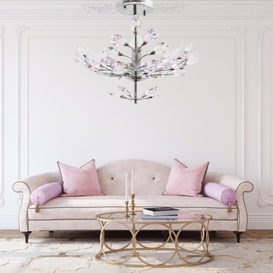 LUMINARIA DE CRISTAL LA ROCHELLI FIORELLA 3 LUCES E14