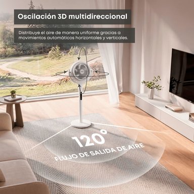 VENTILADOR DE AIRE 3D CON CONTROL REMOTO LDG 6460 - 4