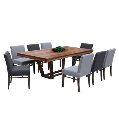 JUEGO COMEDOR MOBILIARI 8 SILLAS NATURAL MP ALESSA - 1