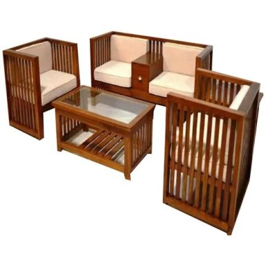 SET JUEGO TERRAZA MOBILIARI NOCTURNE MP SALA 2-1-1 MICROFIBRA CARAMELO + MESA CENTRO - 1