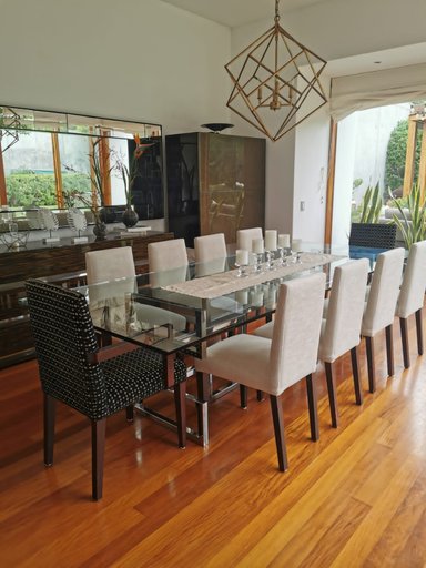 COMEDOR MOBILIARI BIANCA 8 SILLAS ACERO MP + 2 SILLONES - 1