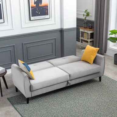 SOFA CAMA MOBILIARI KRAMP GRIS CLARO - 1