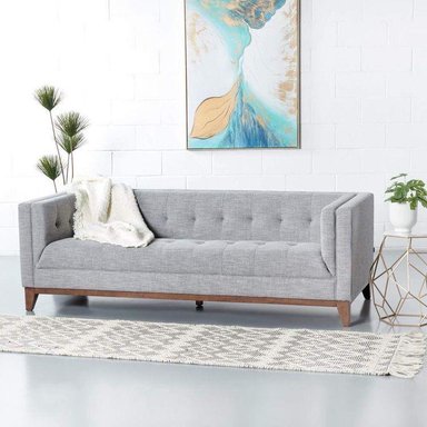 SOFÁ CASA CONCEPTO PERU LIBERTY 3 CUERPOS BASE MADERA CLARO