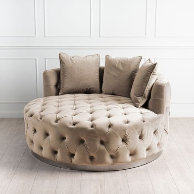 SOFÁ MOON-REDONDO CAPITONEADO
