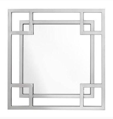 ESPEJO CASA CONCEPTO PERU POPPS CUADRADO MARCO DE ACERO INOXIDABLE