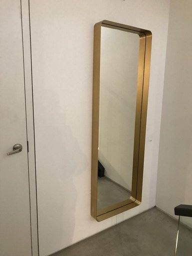 ESPEJO CASA CONCEPTO PERU YORK RECTANGULAR MARCO DE ACERO DORADO PINTADO AL HORNO