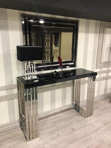 CONSOLA CASA CONCEPTO PERU GIAN - CON TABLERO DE MARMOL NEGRO