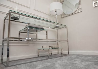 CONSOLA CASA CONCEPTO PERU ATALAYA - ACERO INOXIDABLE CON 3 NIVELES