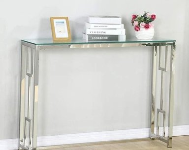 CONSOLA CASA CONCEPTO PERU DECOR - ACERO INOXIDABLE CON DISEÑO EN LATERALES