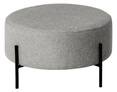 PUFF CASA CONCEPTO PERU TOJENU REDONDO CON BASE METAL NEGRO