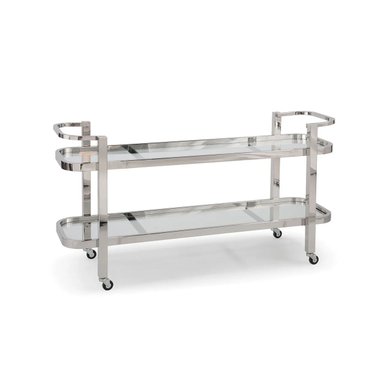 MUEBLE BAR CASA CONCEPTO PERU ROUSS CARRO ESPEJO ACERO INOXIDABLE - 2