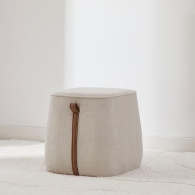 PUFF CASA CONCEPTO PERU GUYIN 44CM X 44CM X 44CM BEIGE