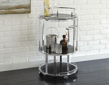 MUEBLE BAR CASA CONCEPTO PERU NELLY CARRO 35 X 75 CM ACERO INOXIDABLE
