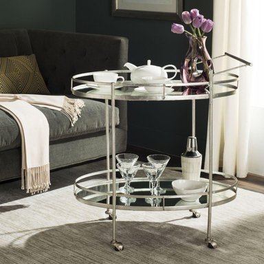 MUEBLE BAR CASA CONCEPTO PERU ZAMI CARRO 65 X 42 X 80 CM ACERO INOXIDABLE