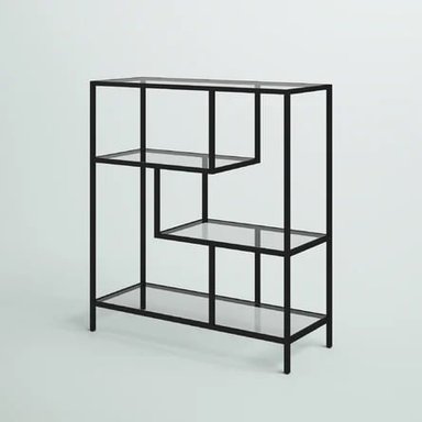 ESTANTE CASA CONCEPTO PERU ANDRE NEGRO MATE METAL 100 X 90 X 35 CM - 2