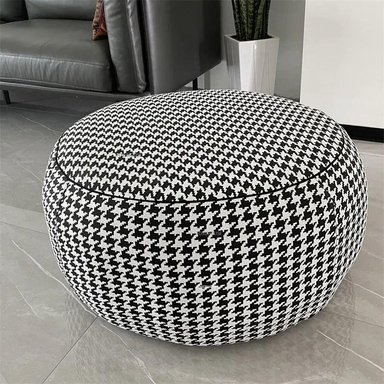 PUFF CASA CONCEPTO PERU CAFIRA TAPIZ DECORATIVA ELEGANTE MULTICOLOR