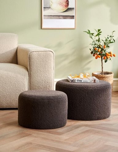 PUFF CANDACE - 2 UNIDADES - 40 X 40 / 50 X 50 CM