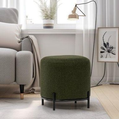 GALAPAGAR PUFF - BASE DE METAL NEGRO MATE