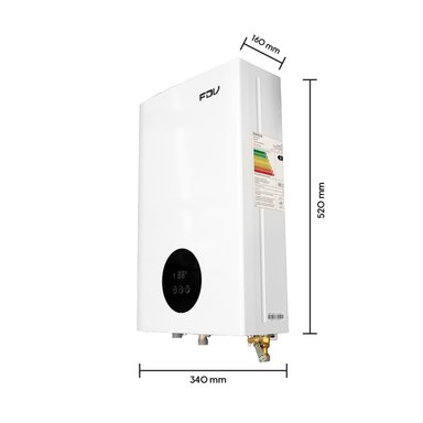 COMBO CALENTADOR A GAS FDV PASO CONTINUO 10 LT GN  + KIT INSLACION DE AGUA - 2