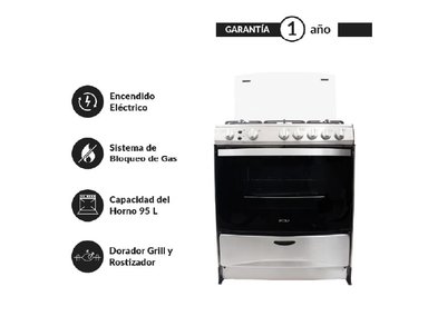 COCINA A GAS GLP FDV EXPERT 76 CM