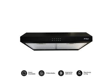 CAMPANA FDV 60CM CLASS BLACK