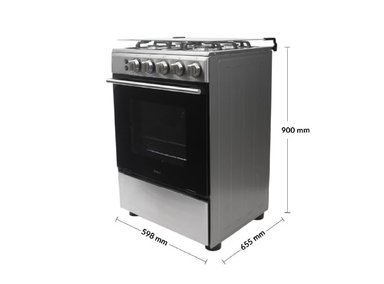 COCINA A GAS GN FDV 4 HORNILLAS CLASS 60 CM - 3