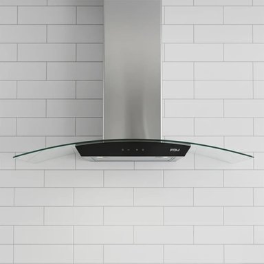 COMBO FDV CAMPANA CRYSTAL 90 + ENCIMERA CHEF GLASS 90 GN + HORNO BLACK 70 GN - 3
