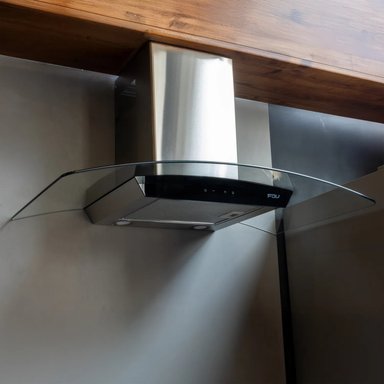 COMBO FDV CAMPANA CRYSTAL 90 + ENCIMERA CHEF GLASS 90 GN + HORNO BLACK 70 GN - 2
