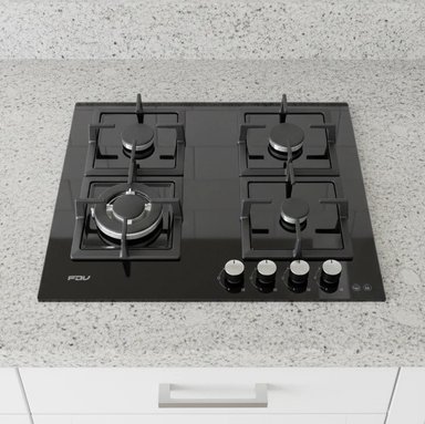 COMBO FDV  CAMPANA CRYSTAL 90 + ENCIMERA BLACK 60 GLP + HORNO ONIX 70 GLP - 8