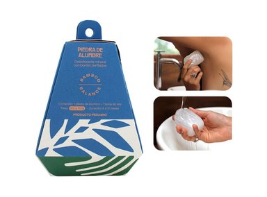 PIEDRA DE ALUMBRE - DESODORANTE NATURAL 120 - 150 GR