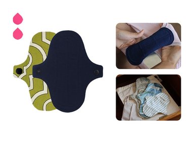 PROTECTORES DIARIOS BAMBOO BALANCE DE TELA AZUL MARINO