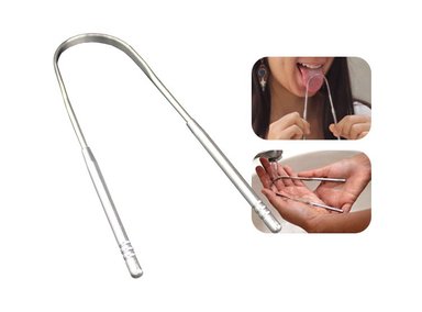 LIMPIADOR LINGUAL DE ACERO INOXIDABLE BAMBOO BALANCE