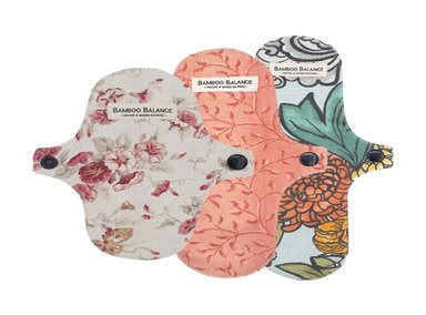 SET TRATAMIENTO CORPORAL BAMBOO BALANCE TOALLA HIGIENICA TELA PRUEBA AZUL MARINO