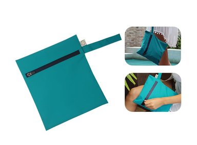 BOLSA BAMBOO BALANCE AZUL MARINO ANTIFLUIDO YAKU TALLA S TURQUESA