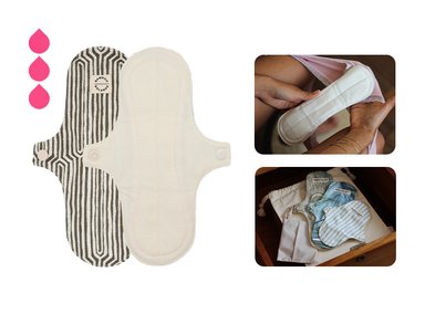 TOALLAS HIGIÉNICAS BAMBOO BALANCE TELA REGULAR CREMA