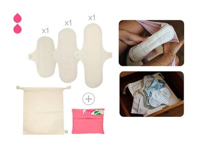 TOALLAS HIGIÉNICAS BAMBOO BALANCE TELA PACK DE PRUEBA CREMA