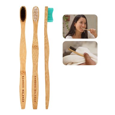 CEPILLO DENTAL BAMBOO BALANCE ADULTO PACK 3 DE BAMBÚ
