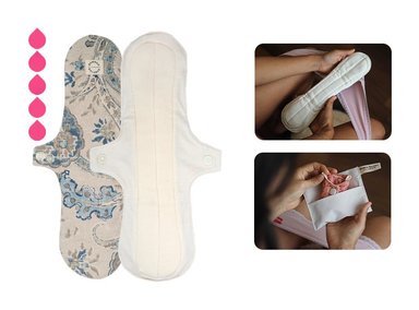 TOALLA HIGIÉNICA BAMBOO BALANCE TELA XL CREMA