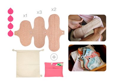 TOALLA HIGIÉNICA DE TELA BAMBOO BALANCE PACK FLUJO MEDIO VICUÑA