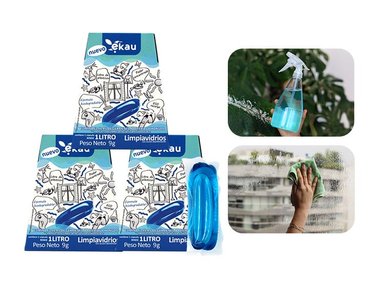 TRIPACK LIMPIAVIDRIOS EN CÁPSULA EKAU
