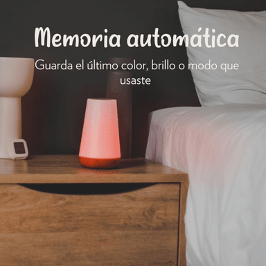 LAMPARA CUENTA OVEJAS LAM001 BLANCO TACTIL RECARGABLE PORTATIL LUZ ROJA NOCTURNA 12 LUCES CONTROL REMOTO BATERIA DURA 15H - 3
