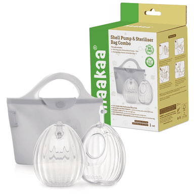 SET SACALECHE HAAKAA WEARABLE SHELL 2 U + BOLSA ESTERILIZADA - 1