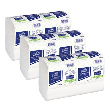 PAPEL TOALLA INTERFOLIADA HOJA DOBLE TORK XPRESS® 3 PAQ X 150 HOJAS