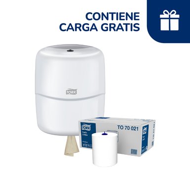 DISPENSADOR PAPEL TORK MULTICOLOR TOALLA MANO PRECORTADA + CARGA GRATIS