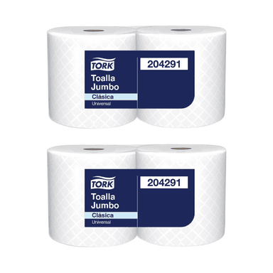 PAPEL TOALLA JUMBO TORK® ECONÓMICO 4 ROLLOS X 200 MTS.
